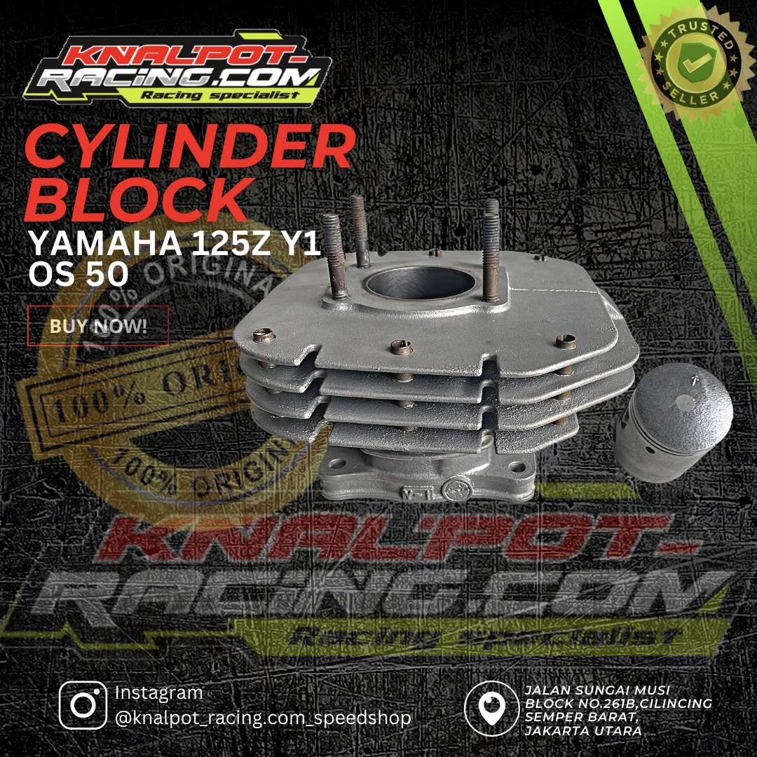CYLINDER BLOCK YAMAHA 125Z Y1 OS 50